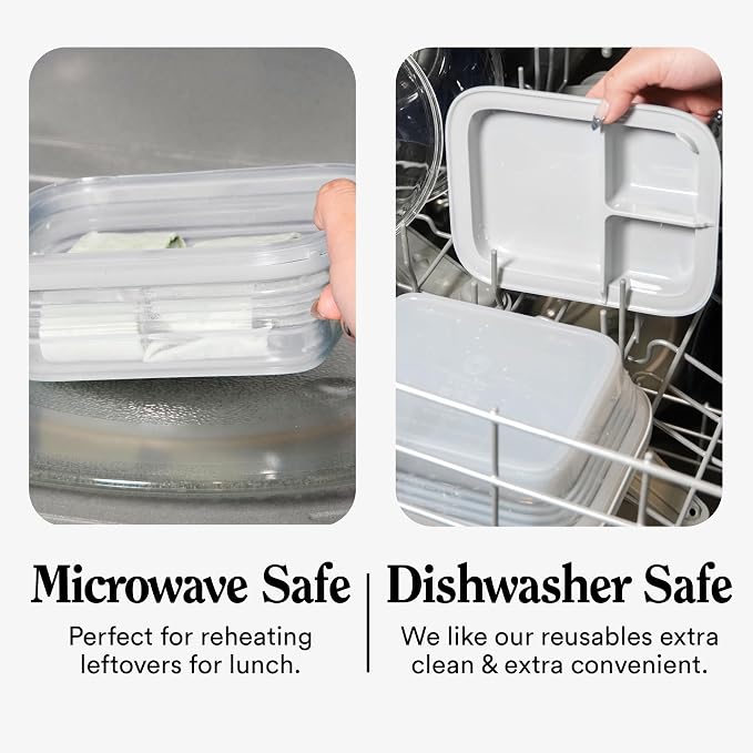 STOJO Collapsible Bento Box, Leak-Proof, Microwave & Dishwasher Safe, Premium - Image 6