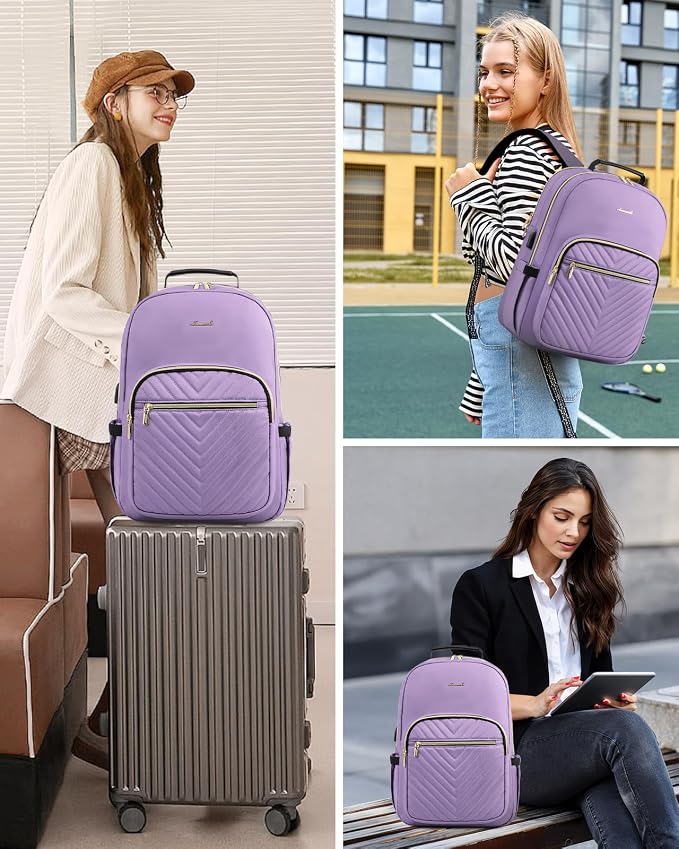 LOVEVOOK Laptop Backpack Purse for Women, Work Travel Computer Bags, College - Image 6