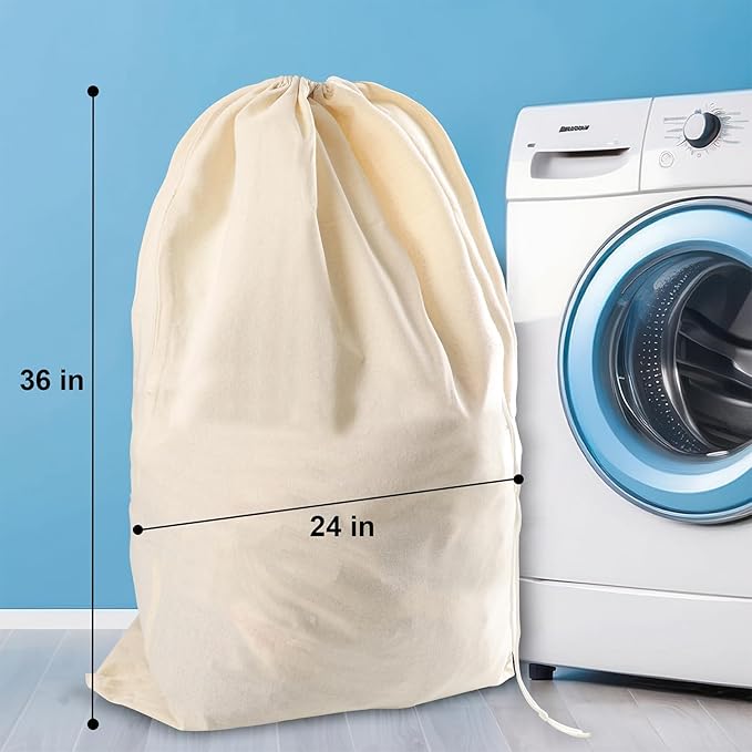 Vintage Vista 100% Cotton Laundry Bag - Image 3
