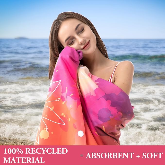 Your Choice Microfiber Quick Dry Sand-Free Beach Towel - Image 5