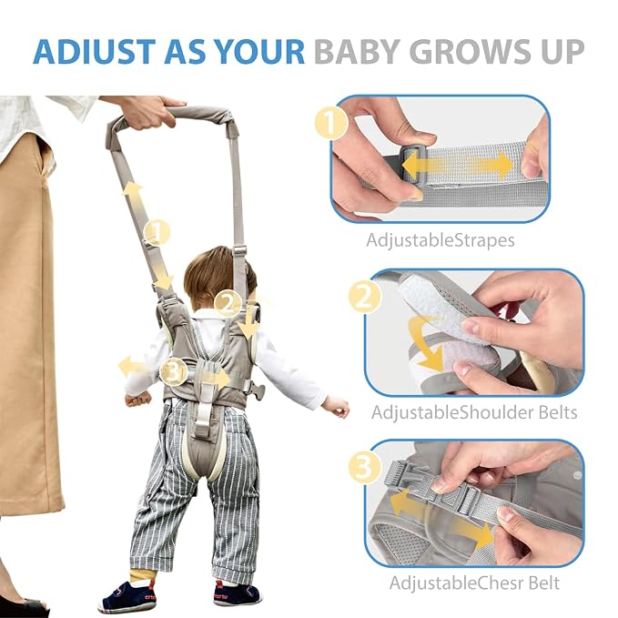 Baby Walking Harness-Handheld Assistant Belt- Toddler Infant Walking Aid - Image 4