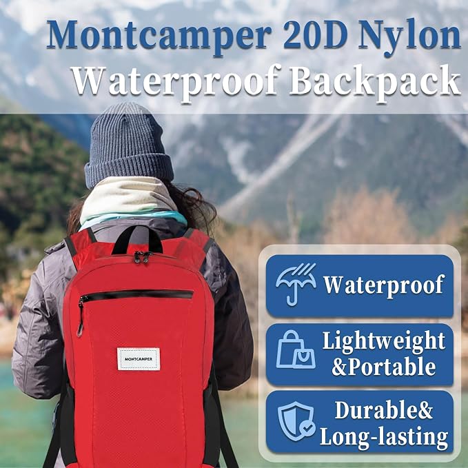 Hiking Daypack - Lightweight & Water-Resistant Portable Backpack - Image 2
