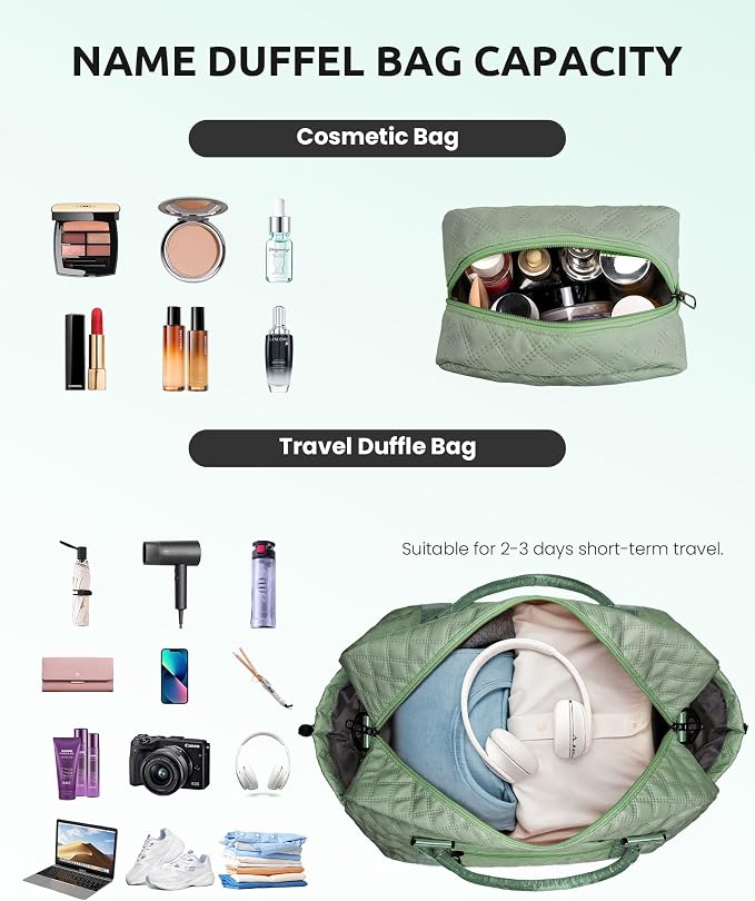 Gifts for College Girls-Initial Travel Bag - Image 6