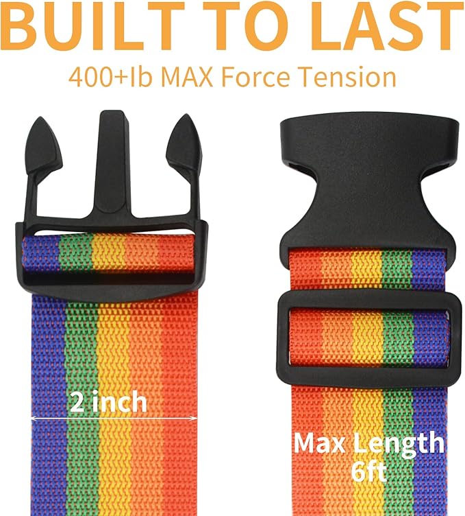 BILIONE Luggage Straps, TSA Approved Add a Bag Premium Accessory - Image 2