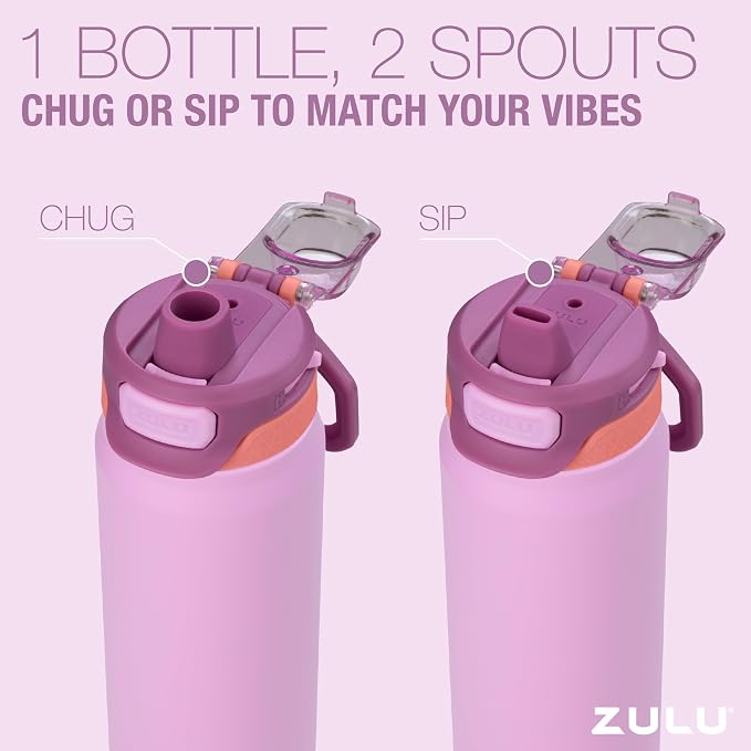 ZULU Powerfill Pro 24oz Stainless Steel Water Bottle - Image 7