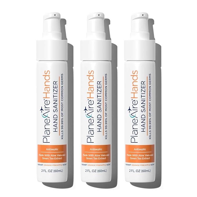 Orange Pineapple Gel Hand Sanitizer | Soothing, Moisturizing, Hydrating | by PlaneAire