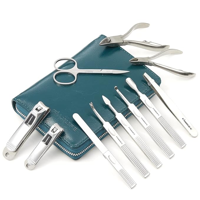 FAMILIFE Nail Kit, Professional Manicure Set Manicure Kit, 11 in 1 Stainless - Image 3