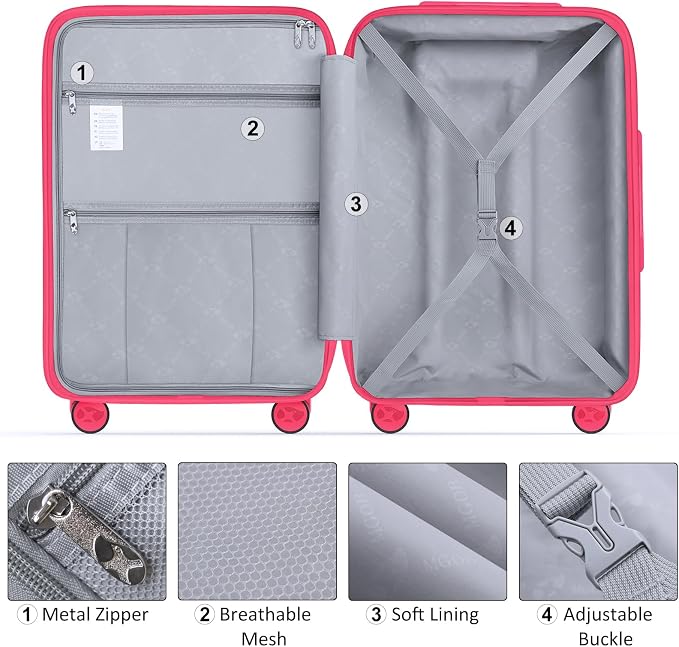 Luggage Sets 3 Piece, Hard Shell Luggage Sets - Image 7