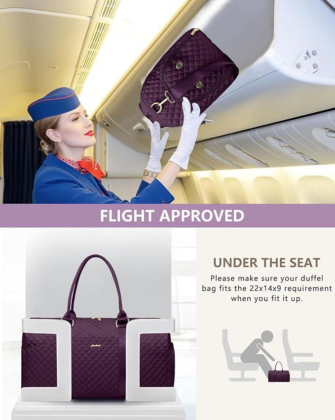 Women Duffle Weekender Travel Bag: Large Duffel Bags - Image 6