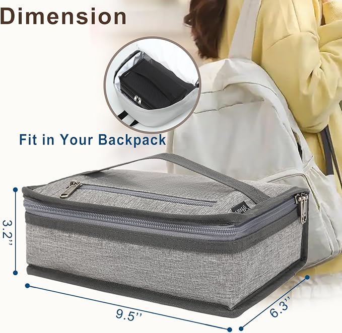 FlowFly Small Insulated Lunch box Portable Soft Bag Mini Cooler Thermal Meal - Image 4