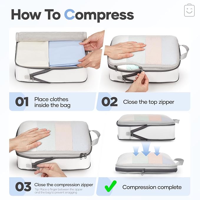 Veken 11 Set Compression Packing Cubes - Image 3