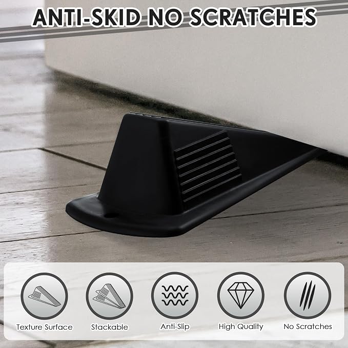 Frienda 12 Pcs Jumbo Door Stoppers Heavy Duty Door Stopper Tall up to 2inch - Image 3
