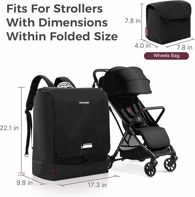 Momcozy Stroller Travel Bag for Airplane | Suit ClickGo Stroller | Compatible - Image 5