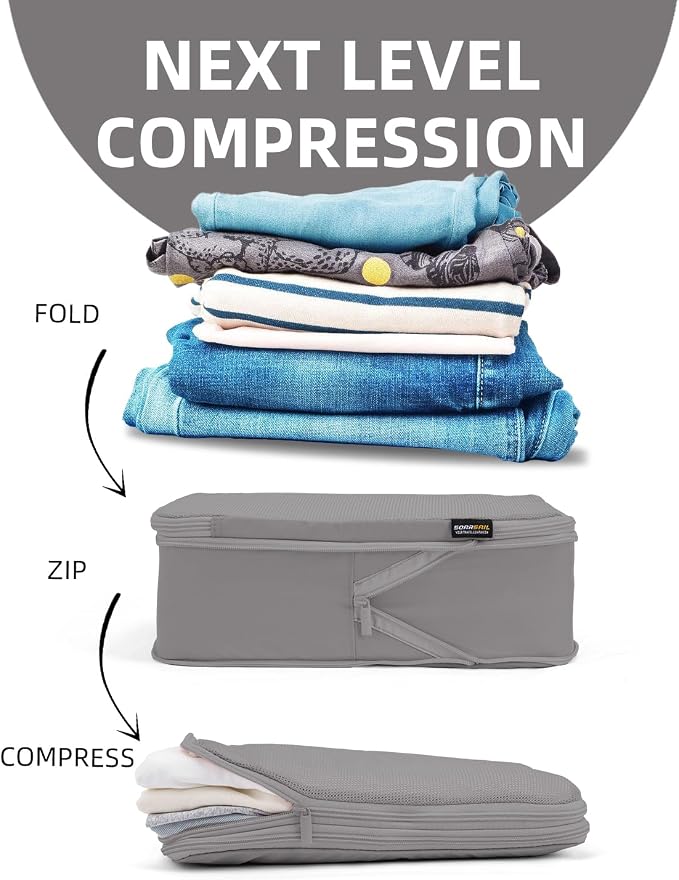 6 Set Compression Packing Cubes - Image 3