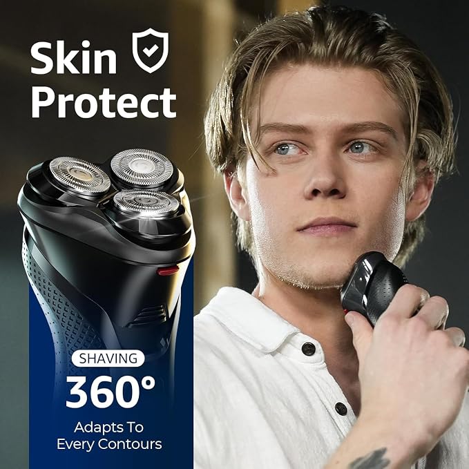 Cordless Electric Razor for Men: 3-in-1 Shaver for Beard/Nose/Sideburns - Image 6