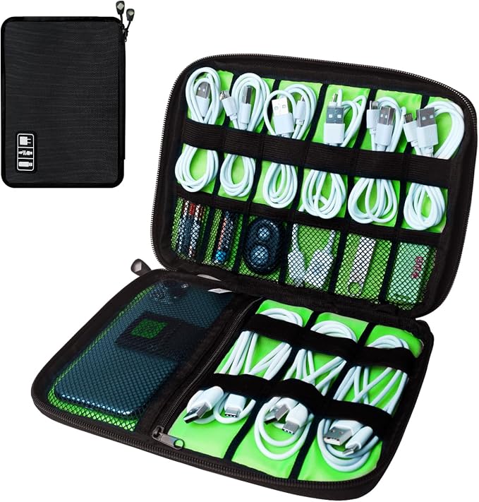 Electronics Travel Organizer, Portable Waterproof Electronic Travel Storage Bag by Lcsmaokin