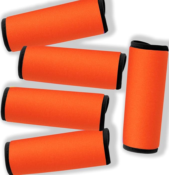 Neoprene Luggage Handle Wraps for Traveling Bright Color Luggage by GOWRAPS