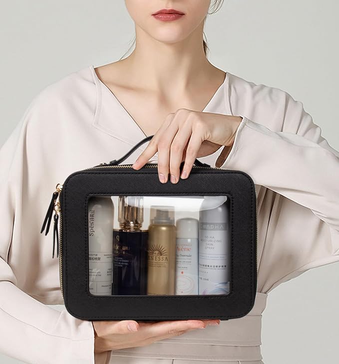 LETGO Clear Makeup Bags, TSA Approved Toiletry Bag - Image 2