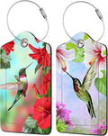 2 Pack Hummingbird with Hibiscus Luggage Tags by EOBKLAX