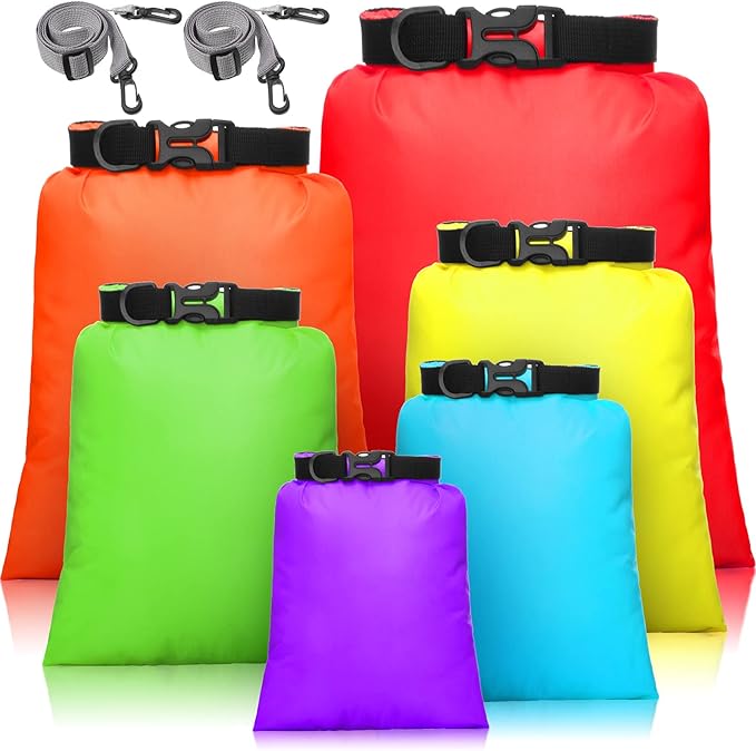 Shappy Waterproof Dry Bag Set 6 Sizes Lightweight Sacks and Long Adjustable by Shappy