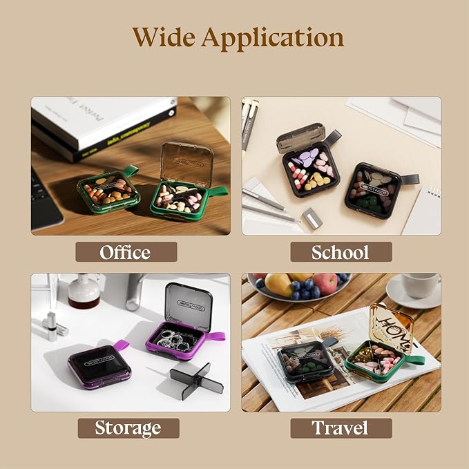 1 Pack Grey Pill Organizer - Image 7