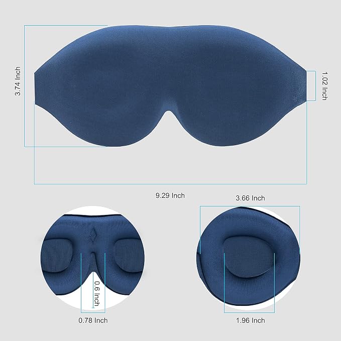 ALASKA BEAR 100% Blackout Sleep Mask Most Comfortable Contoured Eye Cups and - Image 6