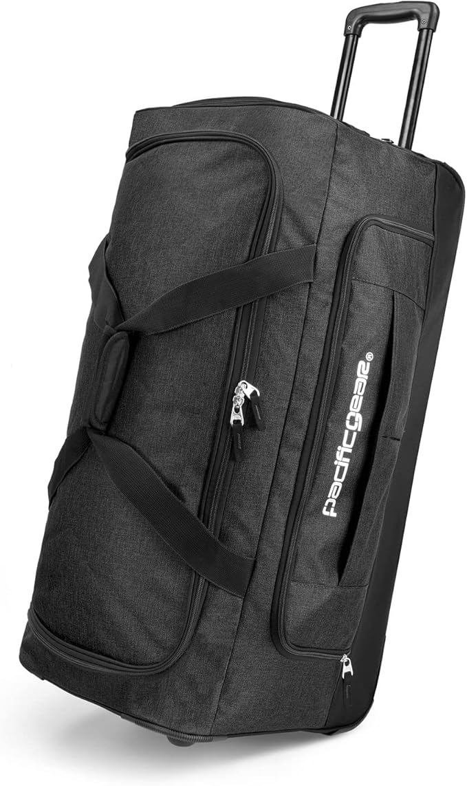 Pacific Gear Rolling Duffel Wheels, 30-inch Luggage, Hockey Bag, Heavy Duty by USTraveler