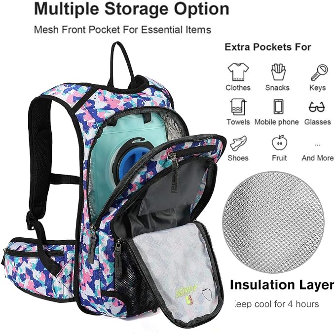 Hydration Pack Backpack with 3L Water Bladder - Image 2