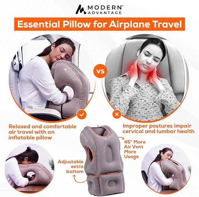 Modern Advantage Inflatable Travel Pillow - Image 4