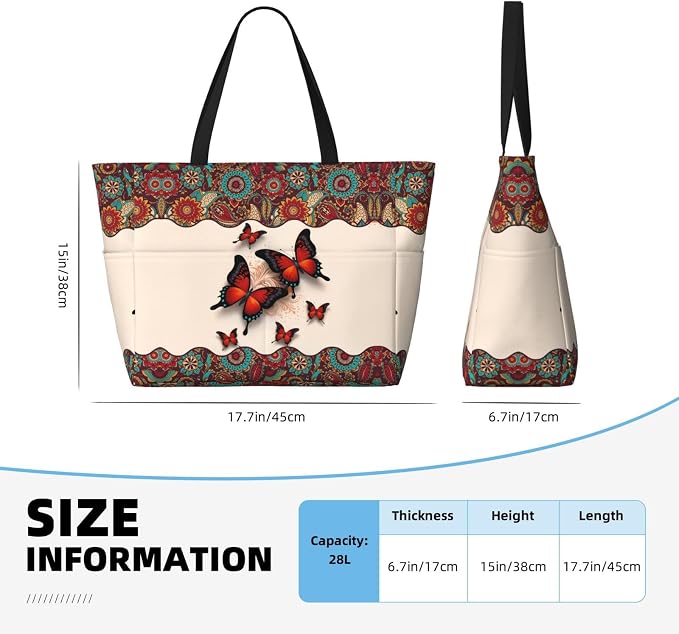 Beach Bag for Women Beach Tote Bag Waterproof Sandproof Large Bags - Image 4