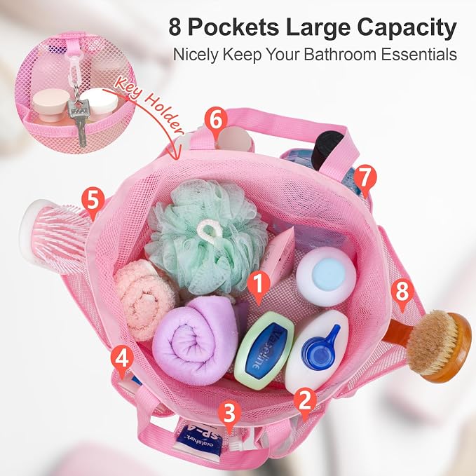 F-color Mesh Shower Caddy Portable - Image 3