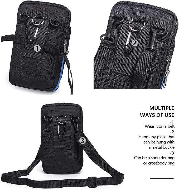Senient Wolf Waterproof Nylon Multifunctional Phone Crossbody Bag - Image 4