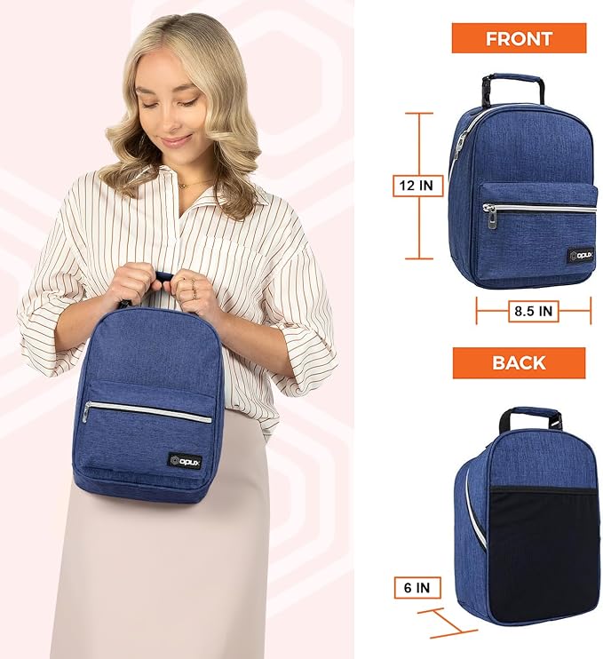 opux Lunch Box for Girls Boys Kids, Insulated Leakproof Lunch Bag, Reusable - Image 2