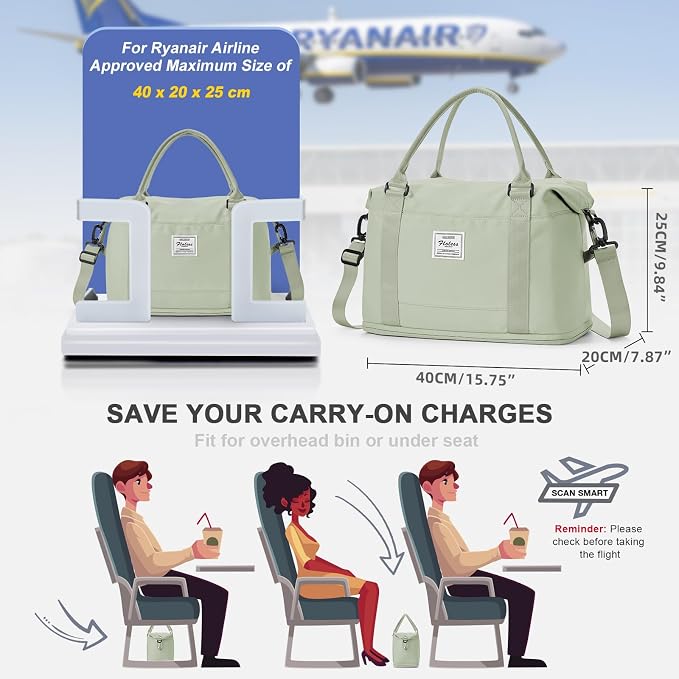 Travel Duffel Bag, Sports Tote Gym Bag, Shoulder Weekender Overnight Bag - Image 3