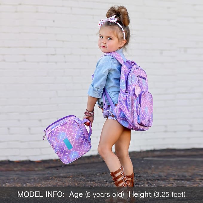 mibasies Girls Backpack 5-8: Lightweight Kids Backpacks - Image 2