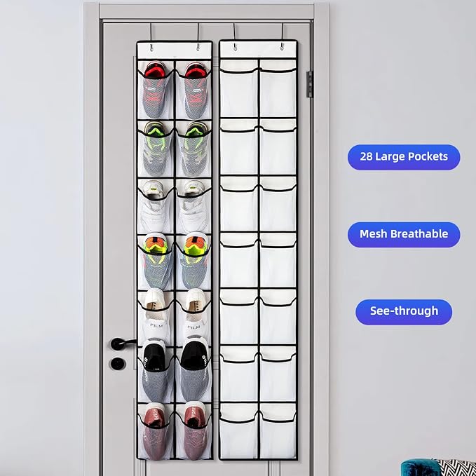 KEEPJOY Over the Door Shoe Organizer, Hanging Shoe Organizer - Image 4