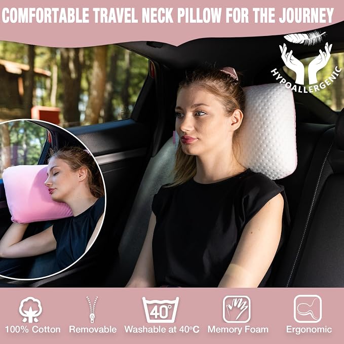 Travel & Camping Comfortable Memory Foam Pillow – Easy to Carry Portable Bag – - Image 8