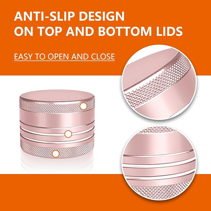 Small Pill Box, Portable Daily Box, Aluminium Alloy Round Container - Image 3