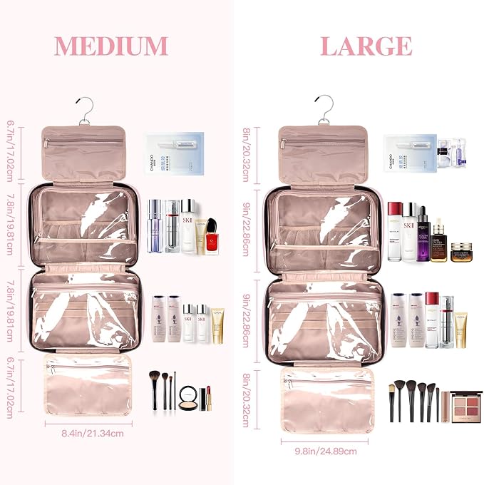 Toiletry Bag for Women, Travel Toiletry Bag - Image 3