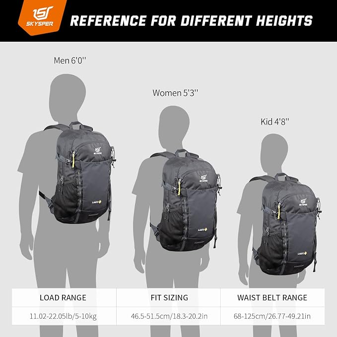 SKYSPER Hiking Daypack 30L Camping Backpack, Day Packs - Image 6