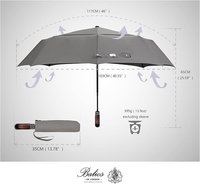 Balios Travel Folding Umbrella - Image 4