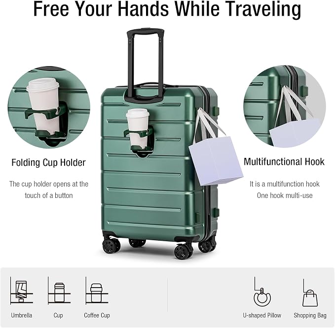KYME 26 Inch Luggage TSA Approved Hardshell 26" Suitcases - Image 2