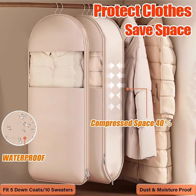 Space Saving Hanging Garment Bag - Image 2