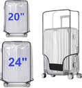 2pcs Clear PVC Suitcase Covers Protectors Transparent Luggage Cover Waterproof by FABULWAY