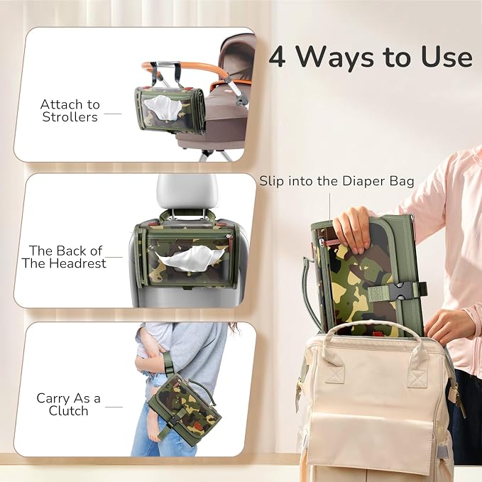 Portable Diaper Changing Pad for Baby, Detachable Travel Changing Pad - Image 6