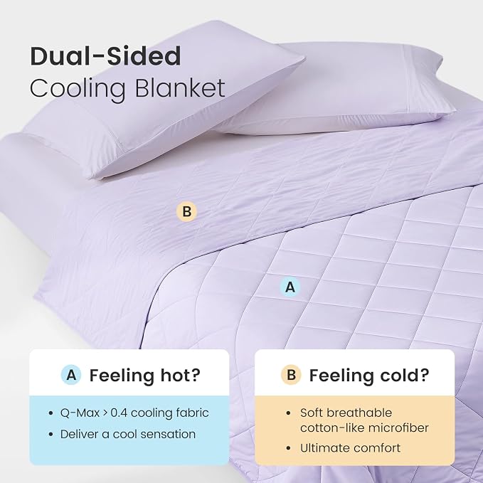 Cozy Bliss Cooling Blanket for Hot Sleepers, Q-Max 0.4 Cooling Comfort King Size - Image 2