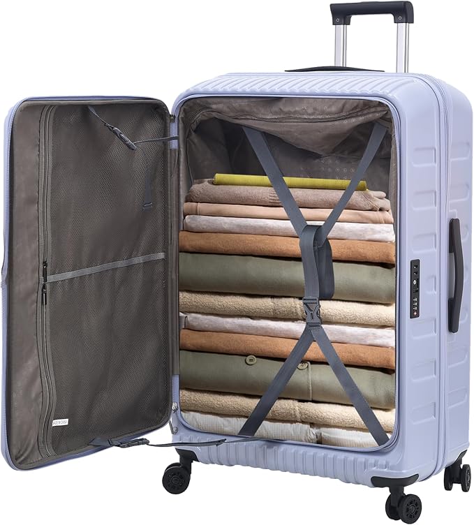 29 Inch Luggage with Expansion & Side Opening Design, 50 * 31*76cm, 117L~133L by Kaleenie