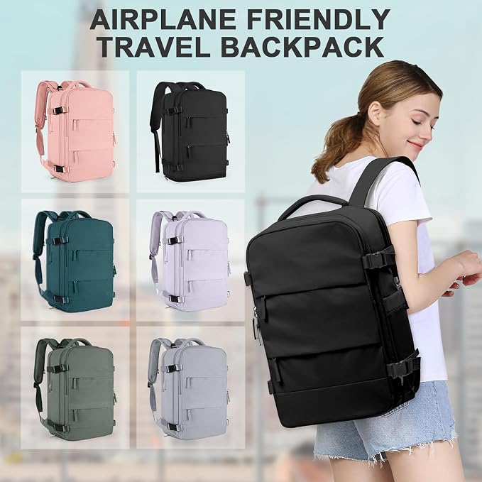 coowoz Travel Backpack For Women Men, Carry On Backpack, Hiking Backpack - Image 7