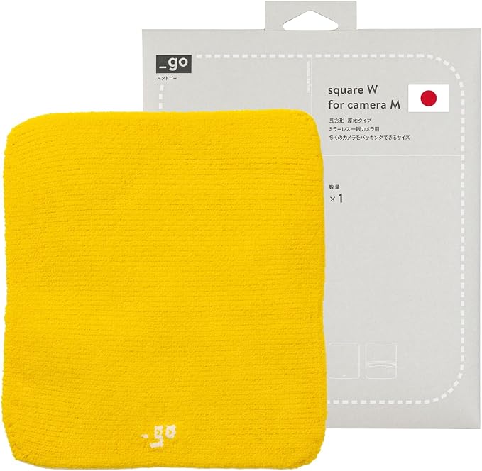 Camera Cover, Square W, Made in Japan, M size by PACKINGKNIT_GO