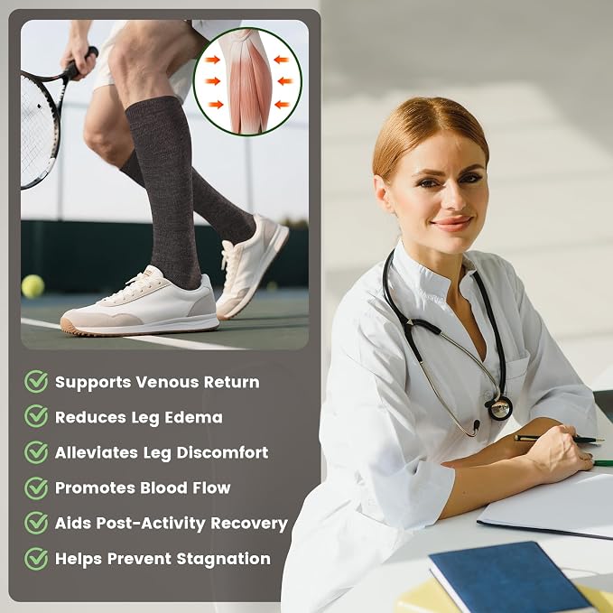 LEVSOX Merino Wool Compression Socks - Image 6